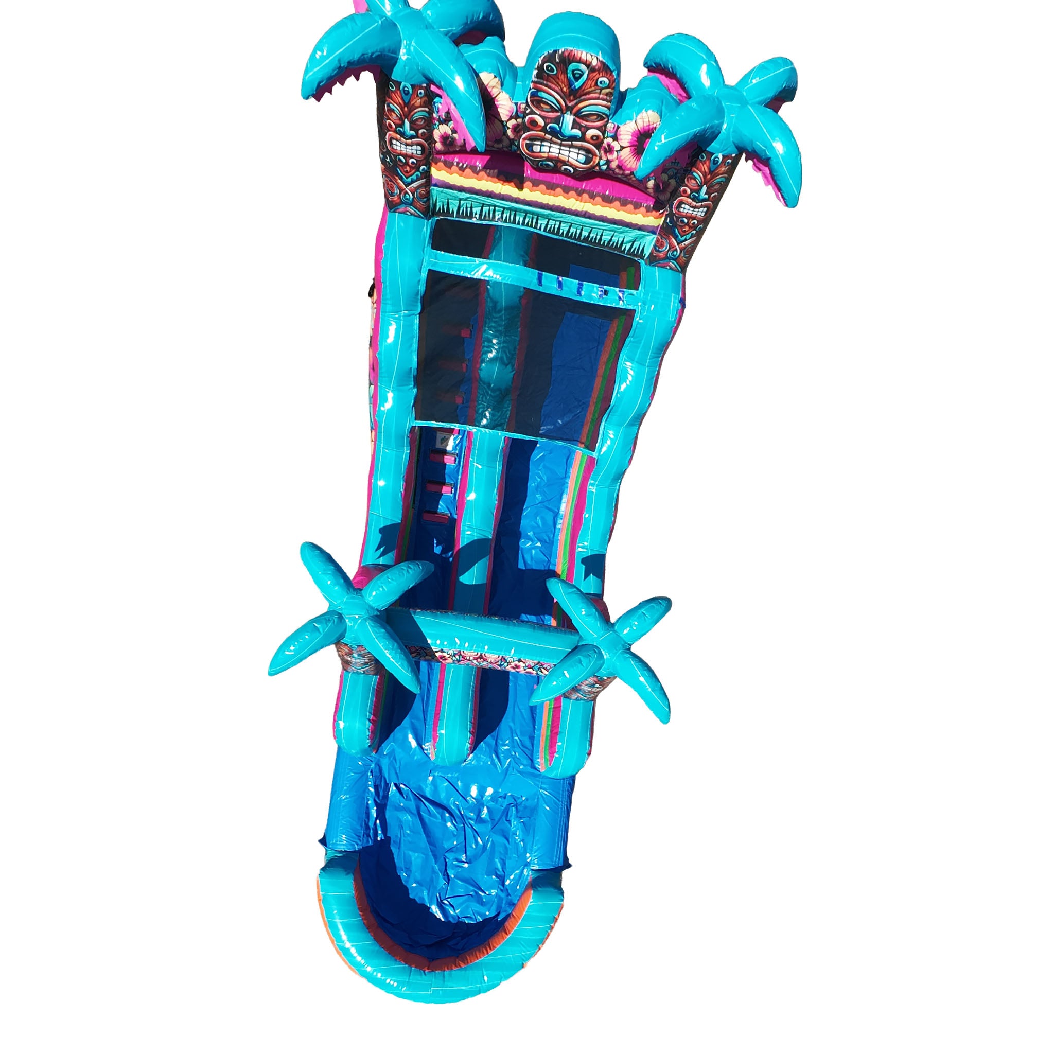 16FT Aloha Splash (Hawaiian Hibiscus) Single Lane Slide